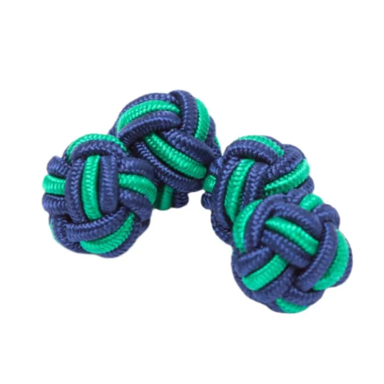 Dual Colored Knot Cufflinks