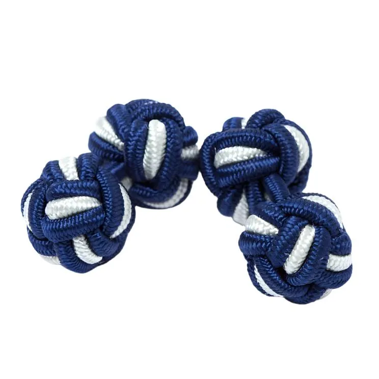 Dual Colored Knot Cufflinks