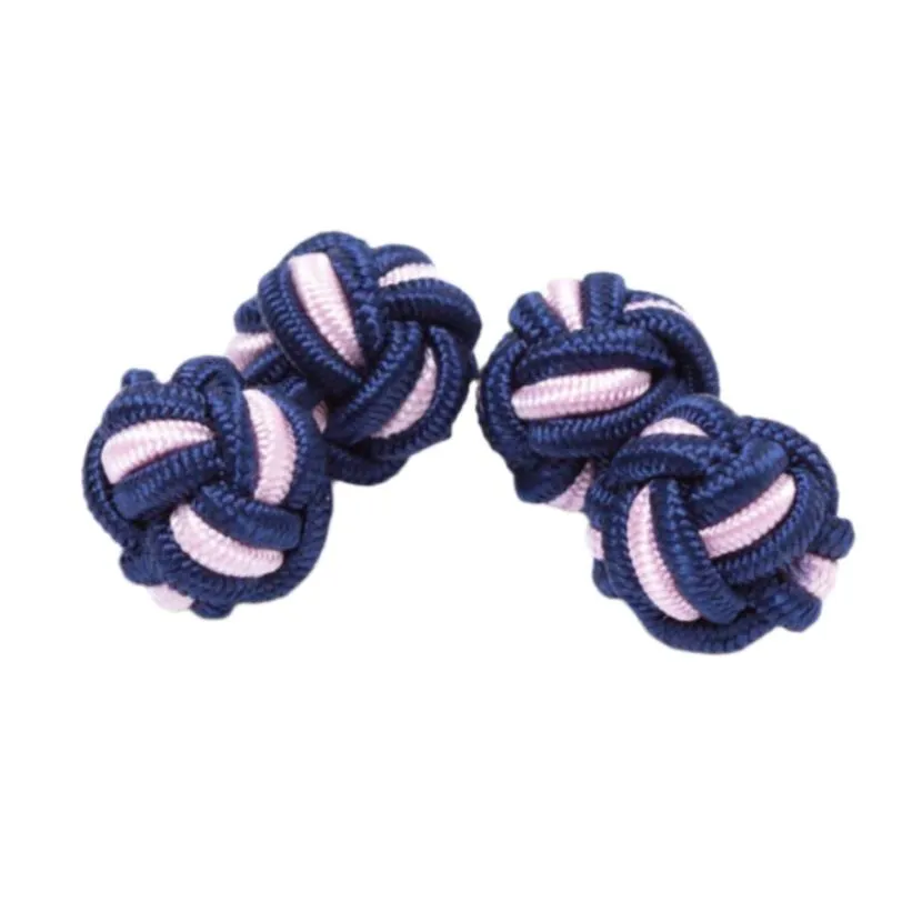 Dual Colored Knot Cufflinks