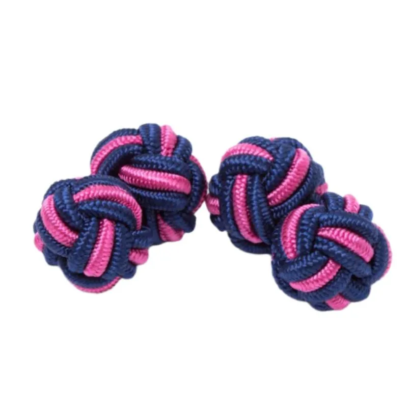 Dual Colored Knot Cufflinks