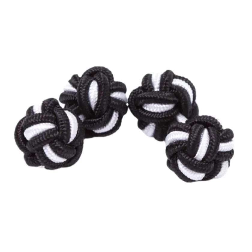 Dual Colored Knot Cufflinks