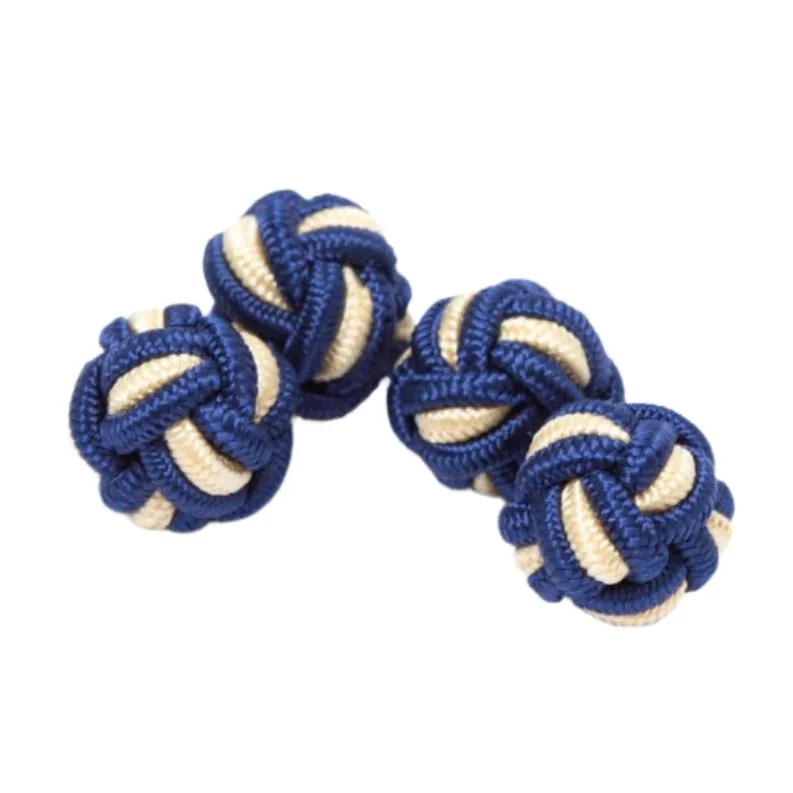 Dual Colored Knot Cufflinks