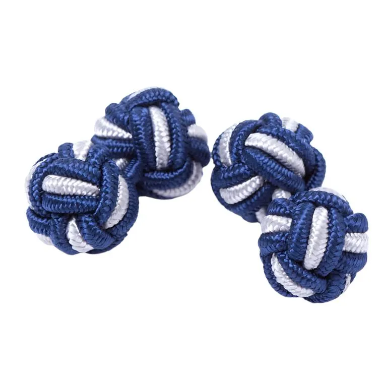 Dual Colored Knot Cufflinks