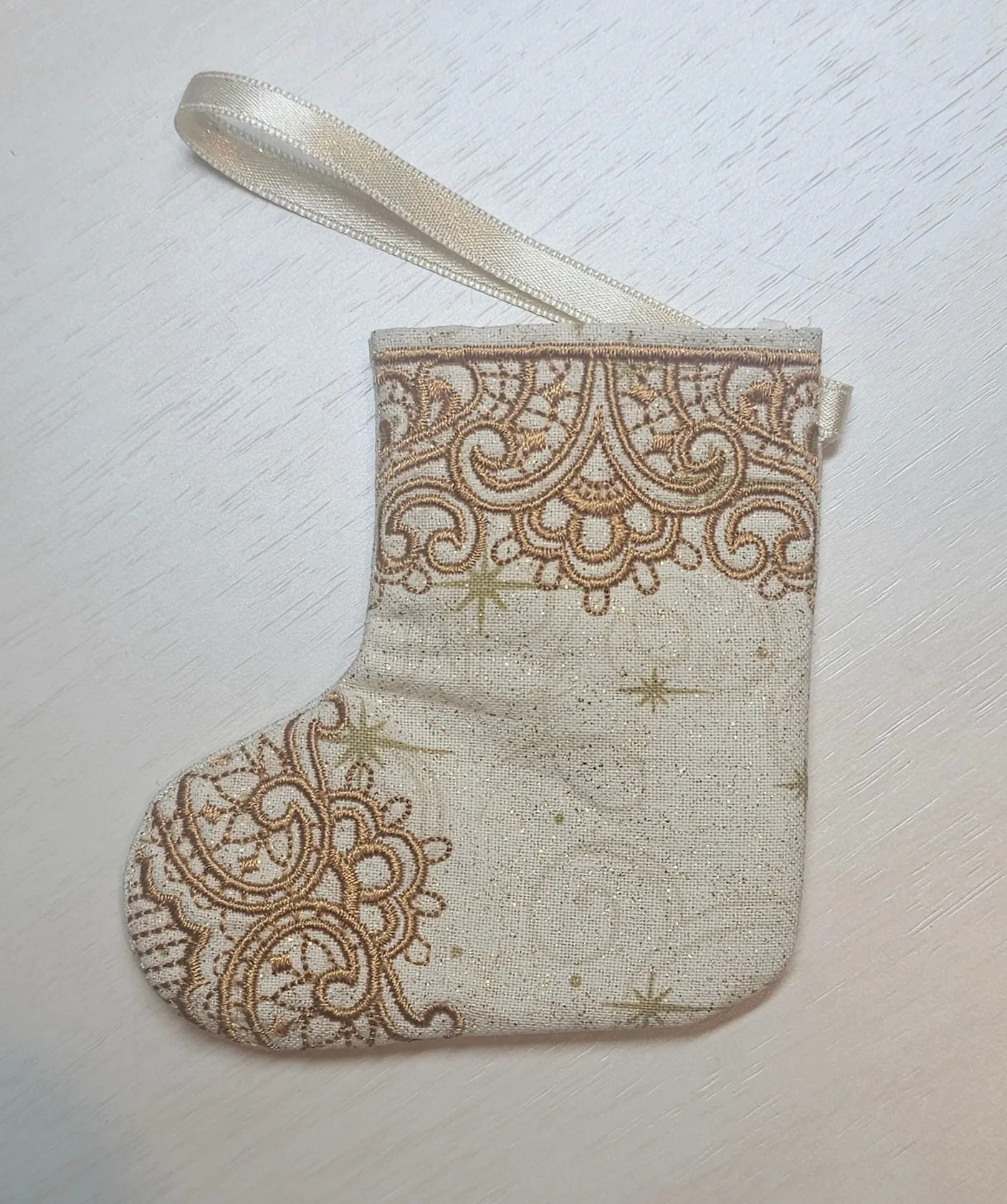 Embroidered Mini Stocking Gift Card / Money Holder