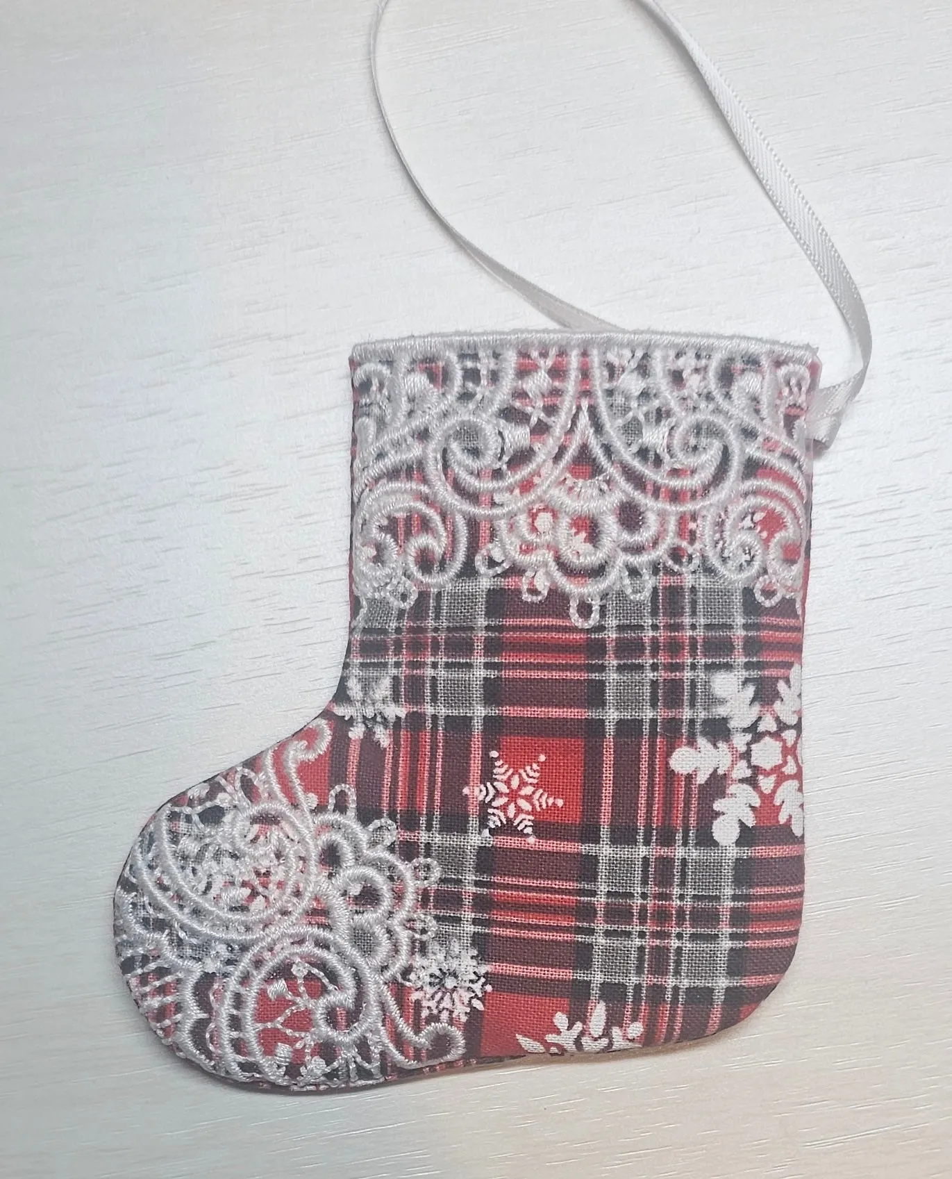 Embroidered Mini Stocking Gift Card / Money Holder