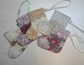 Embroidered Mini Stocking Gift Card / Money Holder