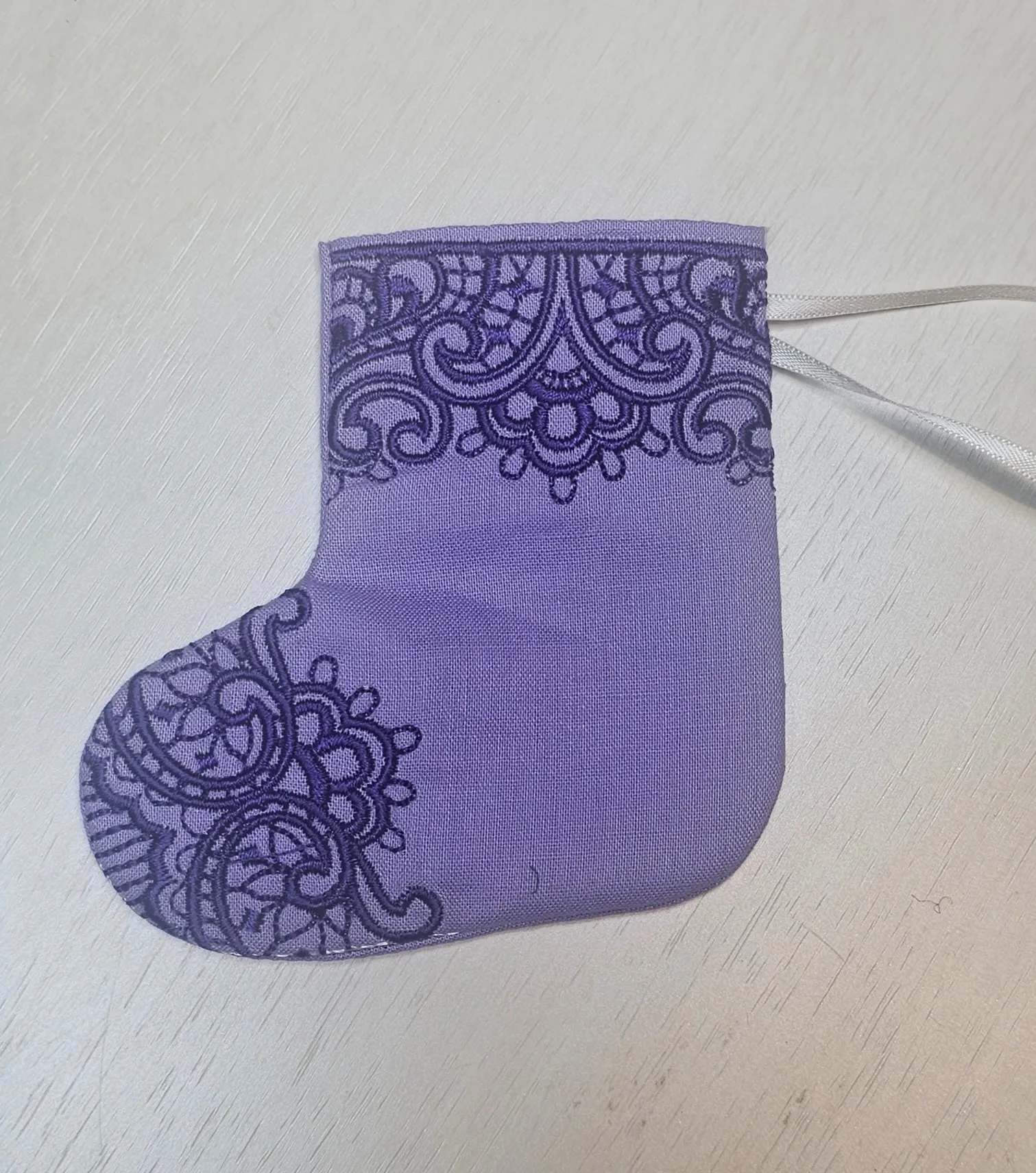 Embroidered Mini Stocking Gift Card / Money Holder