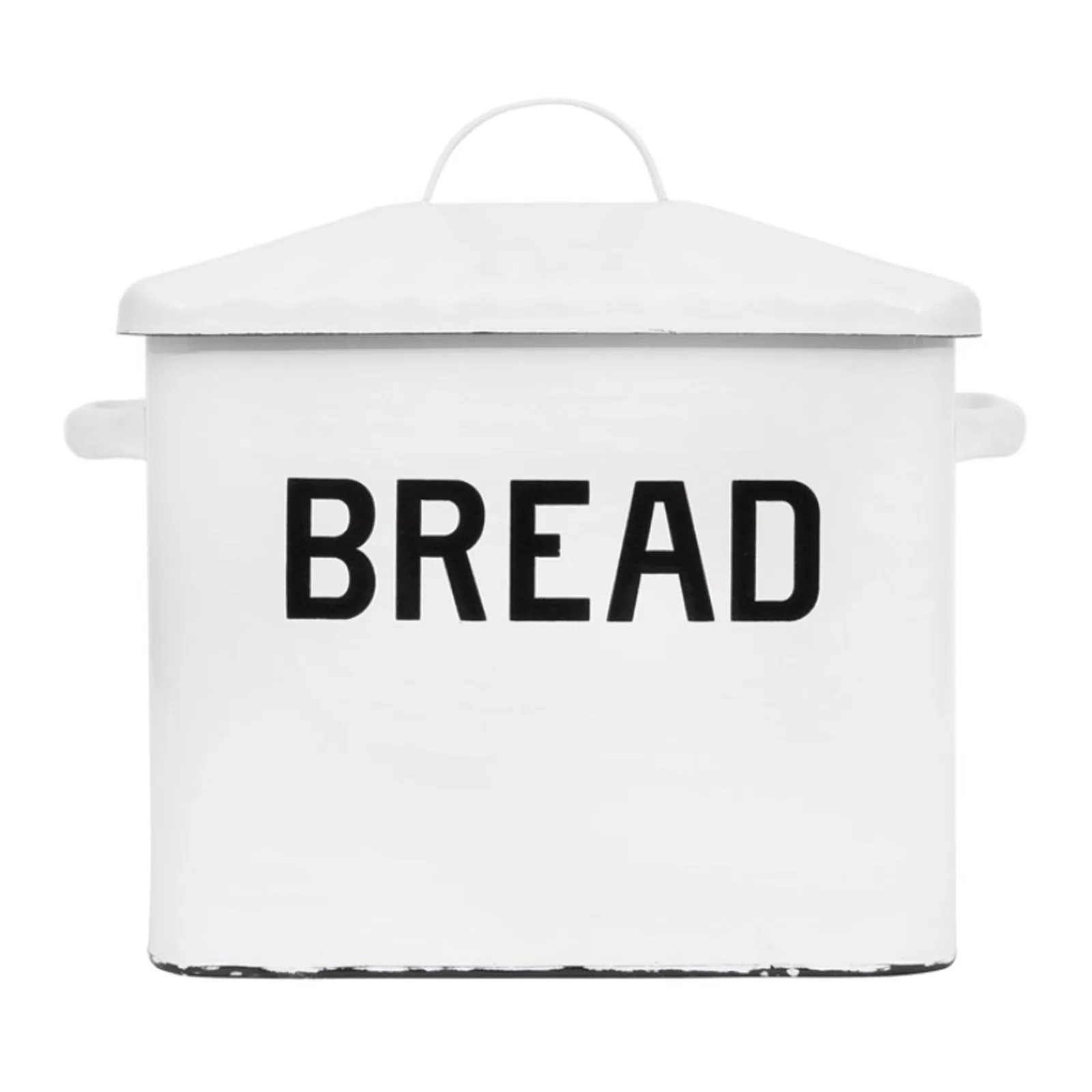 Enameled Bread Box with Lid