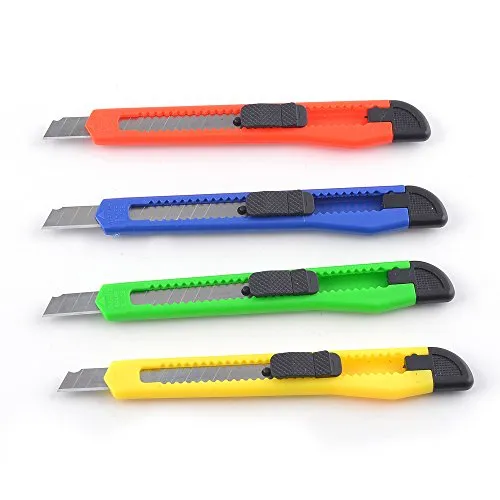 eZthings Heavy Duty Box Cutters Openers Utility Knives with Snap Off Blades