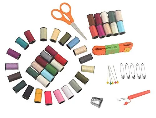 eZthings Professional Sewing Supplies Variety Sets and Kits for Arts and Crafts (Basket)