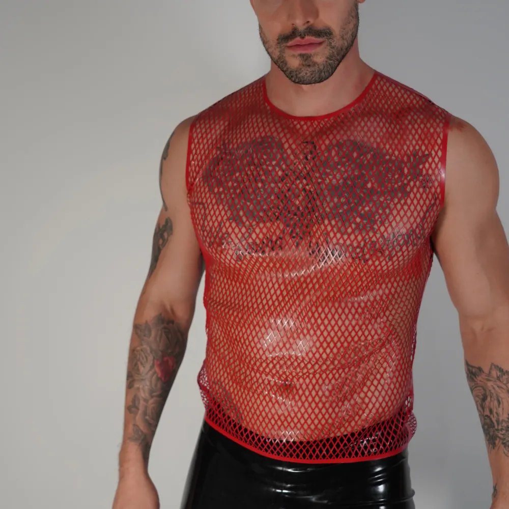 Fishnet Muscle T READY TO SHIP