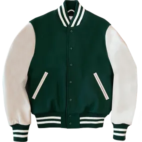 Forest/Stone Contemporary Varsity Jacket