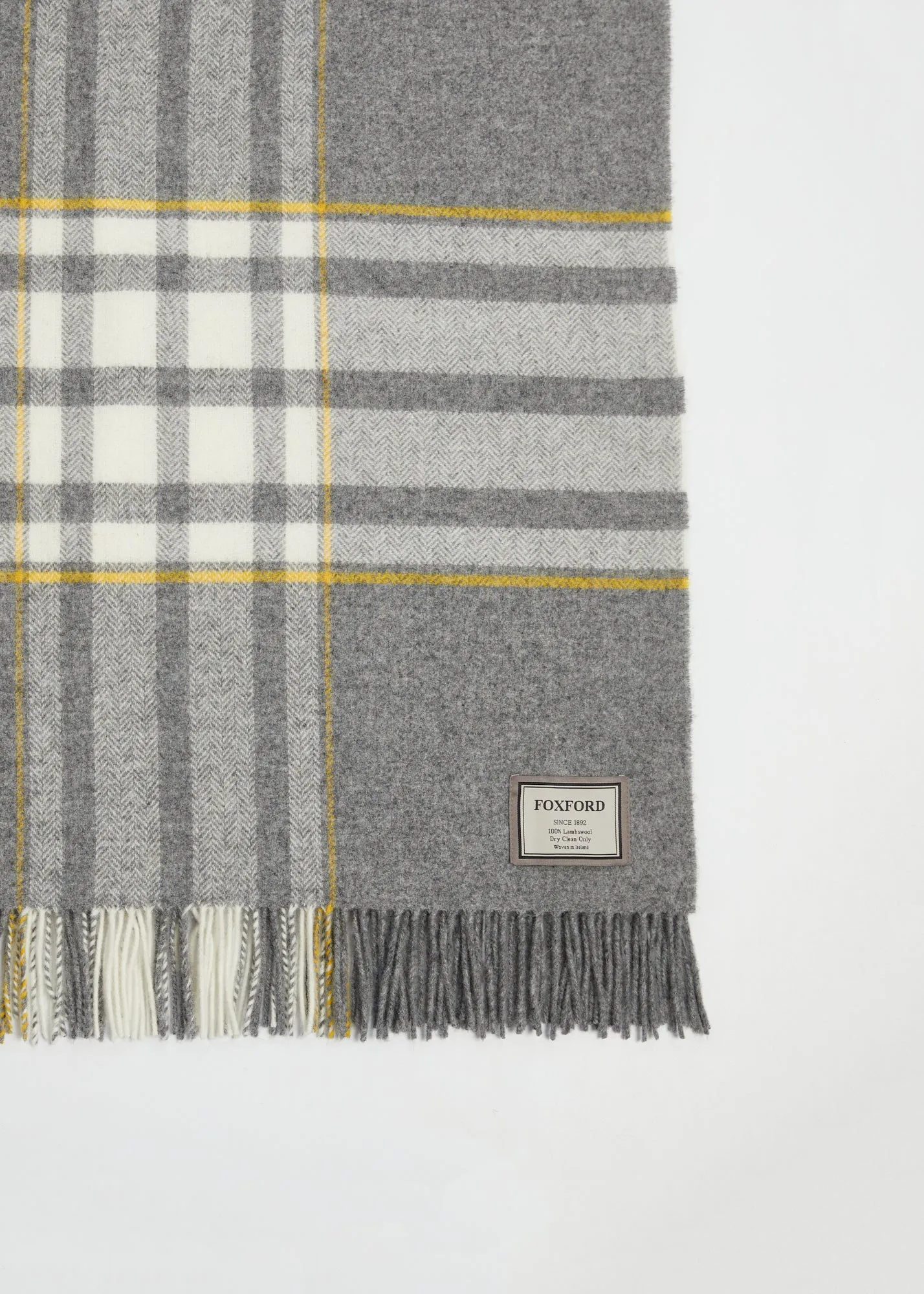 Foxford Liath Lambswool Throw