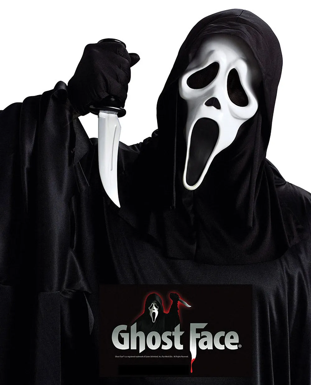 GHOST FACE MASK W KNIFE SET