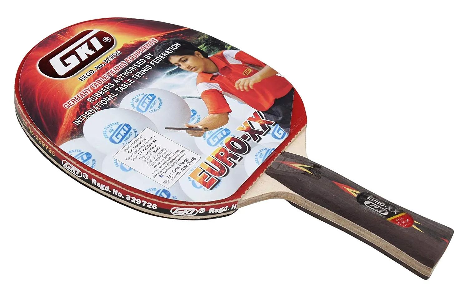 GKI Euro XX Table Tennis Racket