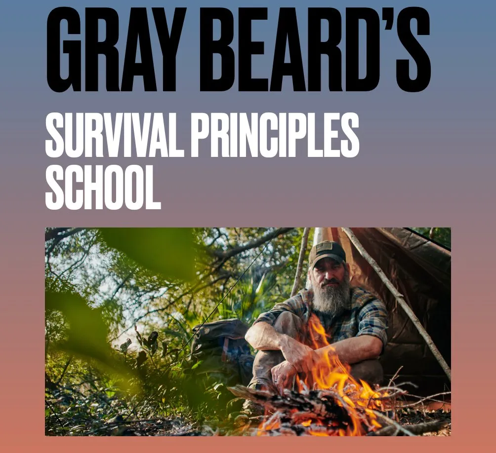 Gray Beard's Survival Principles School Digital PDF