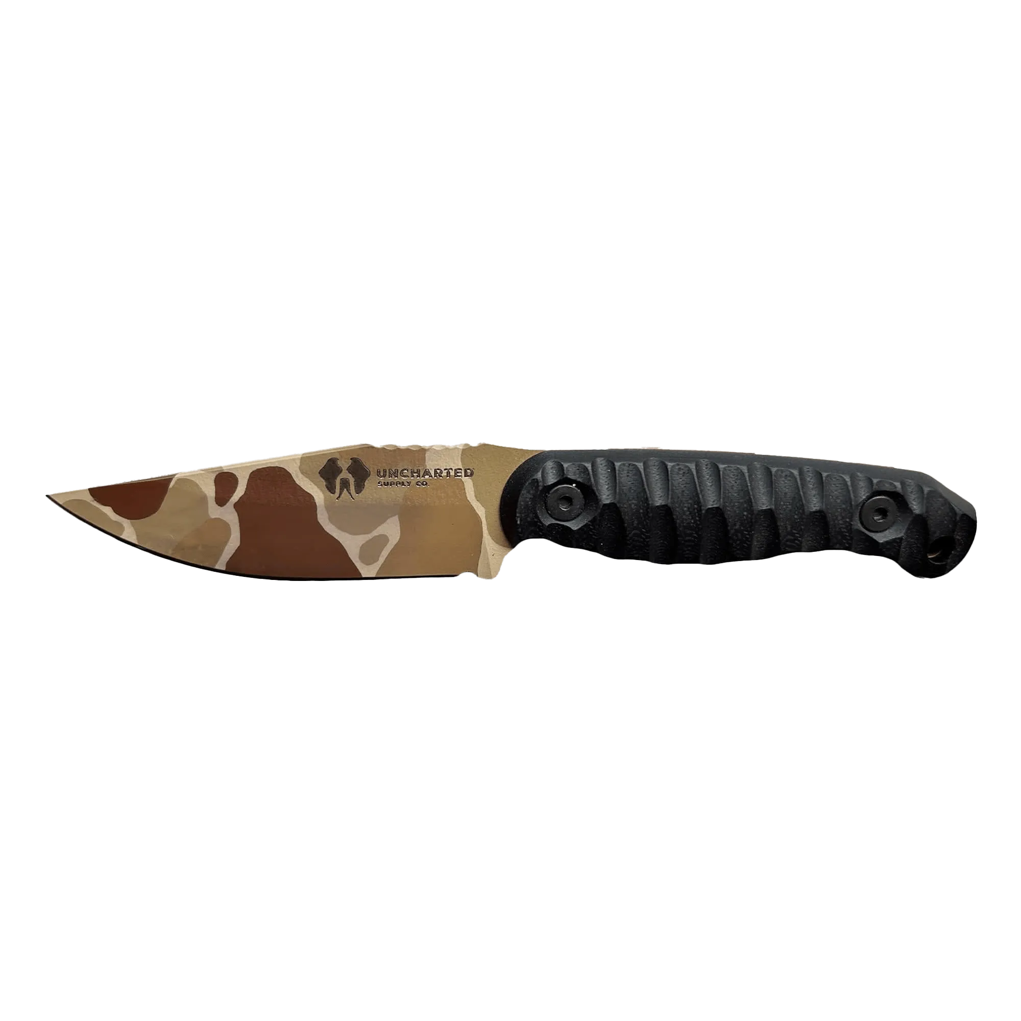 Half Face Blades Feather Light Knife | Desert Frog Camo