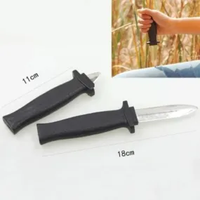 Halloween whole man simulation dagger Funny props Touching people telescopic bayonet sliding leaf prank child toy gadget