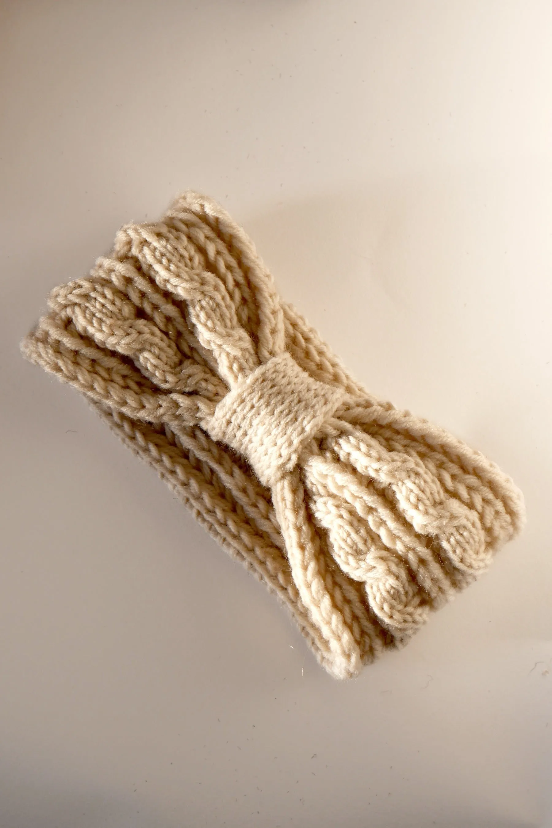 Handmade Vegan Headband - Eggnog