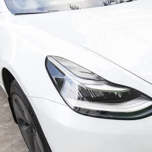 Headlight eyelid trimming eyebrow stickers suitable for Tesla Model 3 （2017-2021）