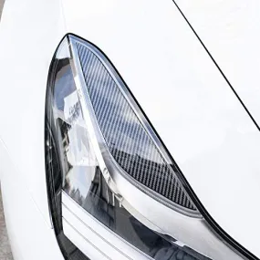 Headlight eyelid trimming eyebrow stickers suitable for Tesla Model 3 （2017-2021）