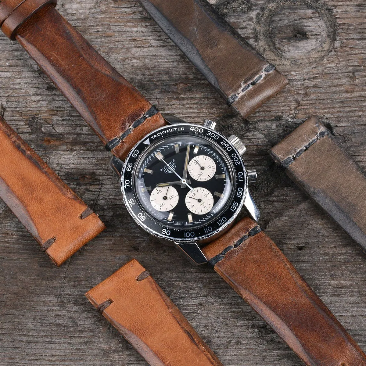 HEUER 2446 AUTAVIA CHRONOGRAPH PACKAGE