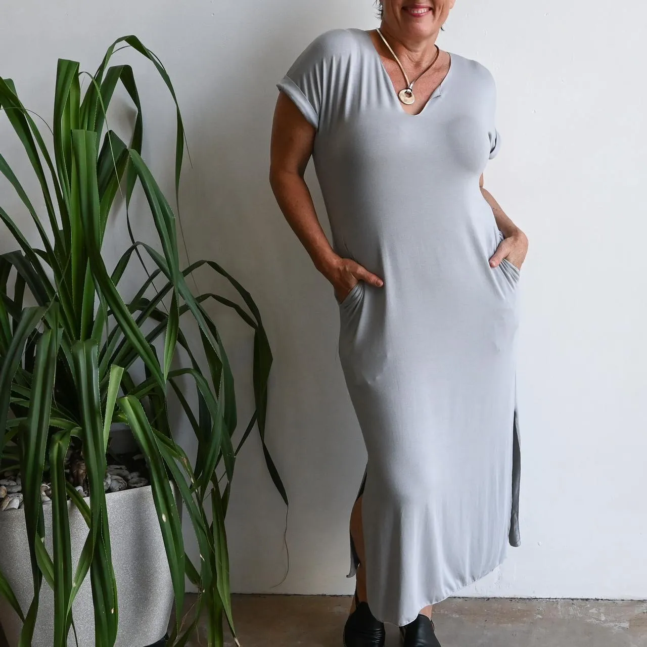 In The Moment T-shirt Midi Dress