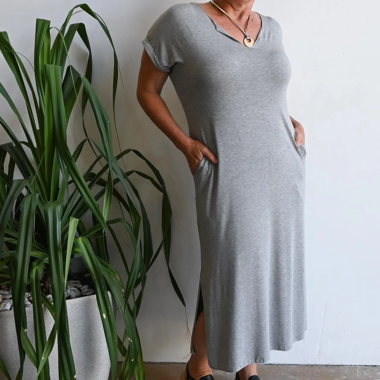 In The Moment T-shirt Midi Dress