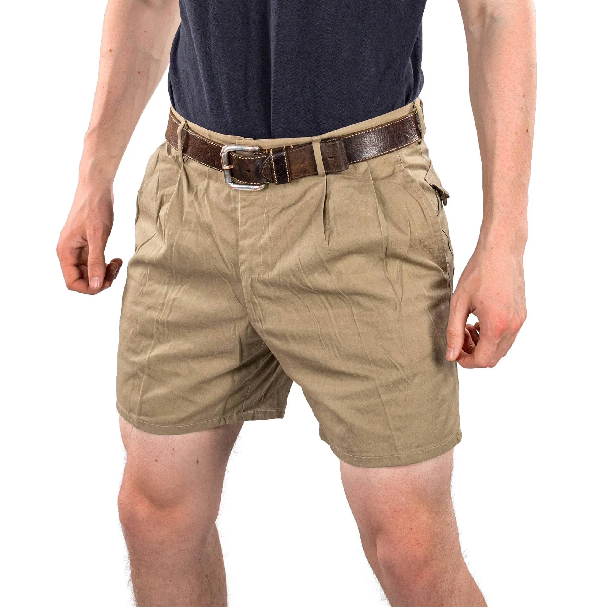 Italian Forze Armate Khaki Shorts [Five Button Fly]