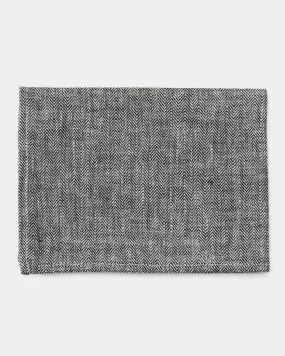 Kitchen Cloth: Black Herringbone