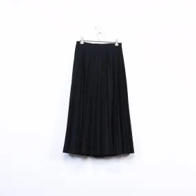 knife pleat maxi skirt