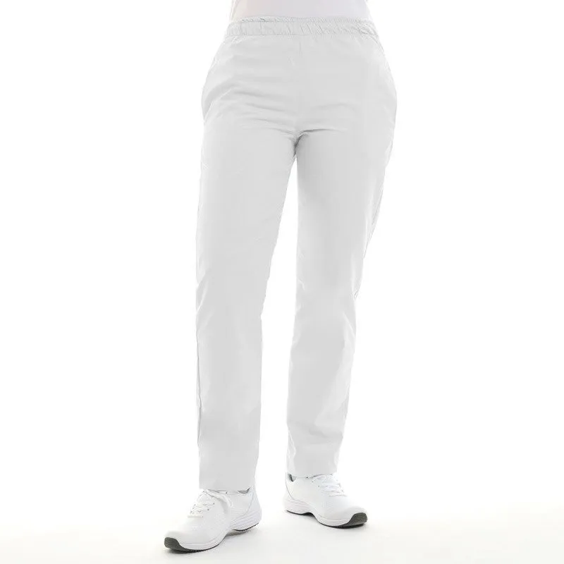 Large White Unisex Kitchen Pants - MANELLI