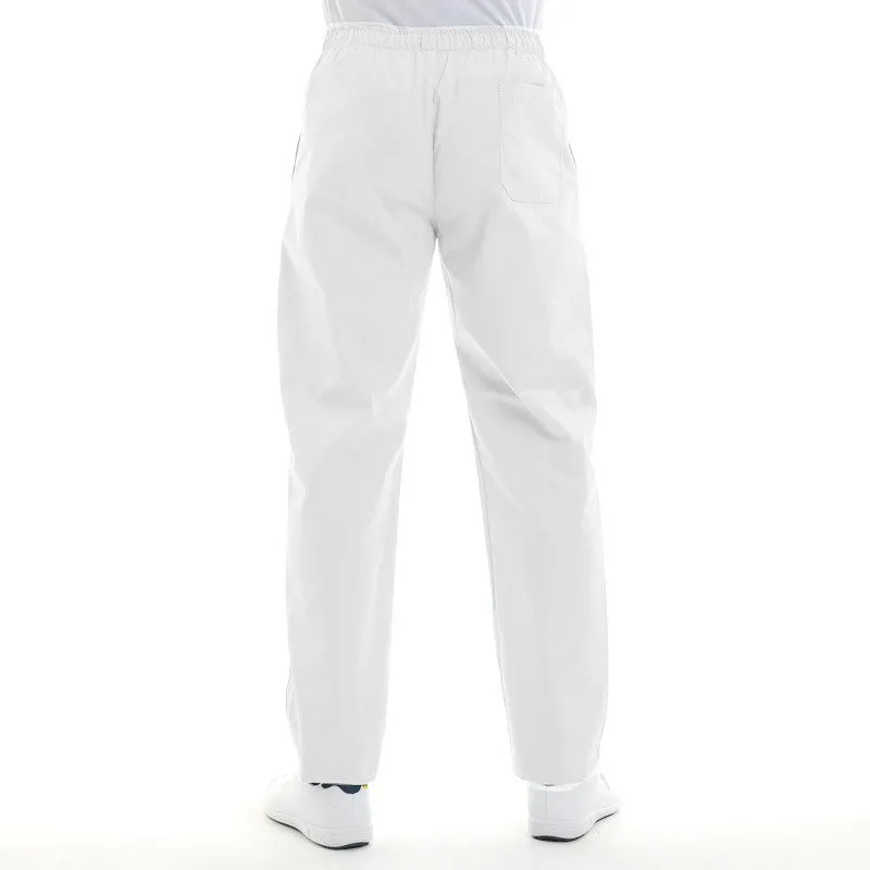 Large White Unisex Kitchen Pants - MANELLI