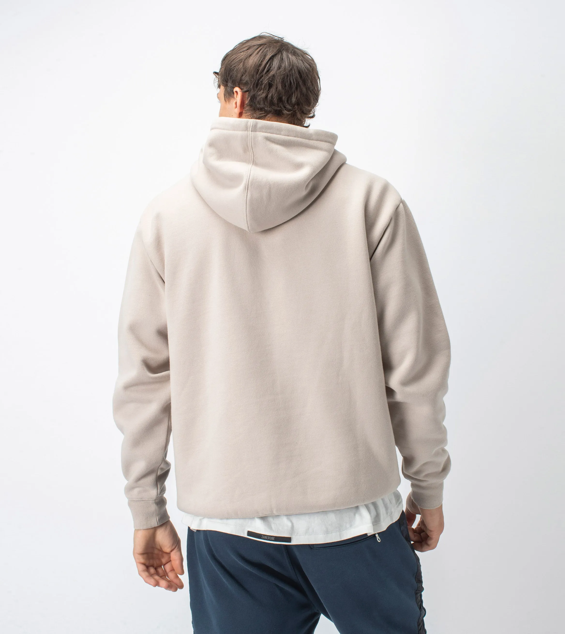 Lowgo Overlay Hood Sweat Bread/Black