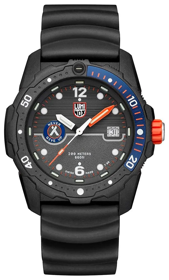 Luminox Bear Grylls Survival CARBONOX Black Dial Black Rubber Strap Date Divers Quartz Mens Watch XB.3723