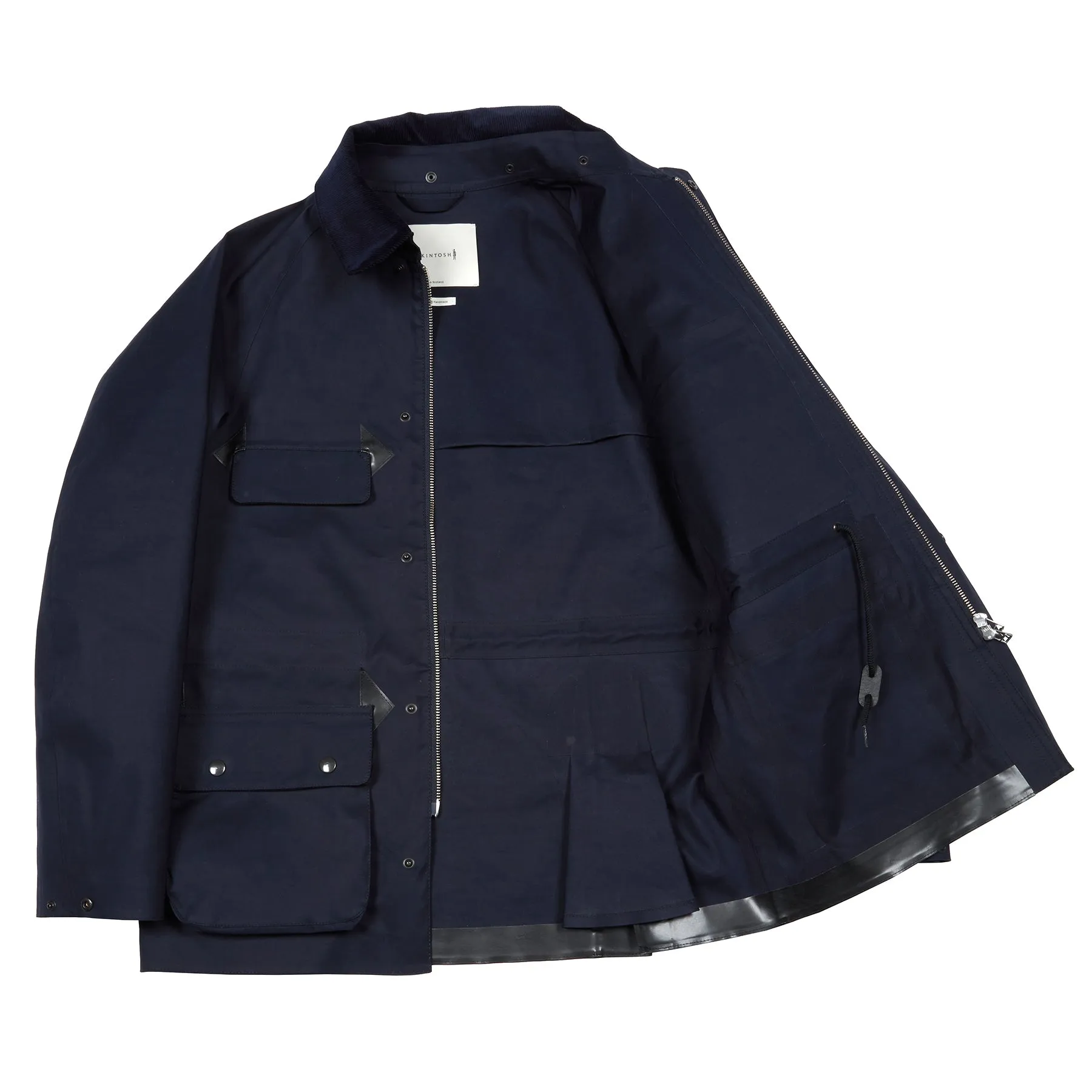 Mackintosh Anstruther Bonded Cotton Field Jacket in Navy