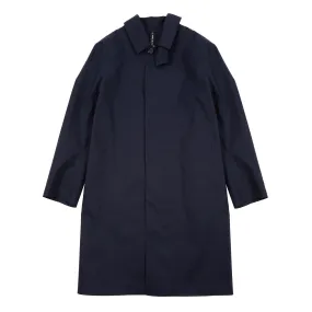 Mackintosh Oxford Bonded Cotton Raincoat in Navy