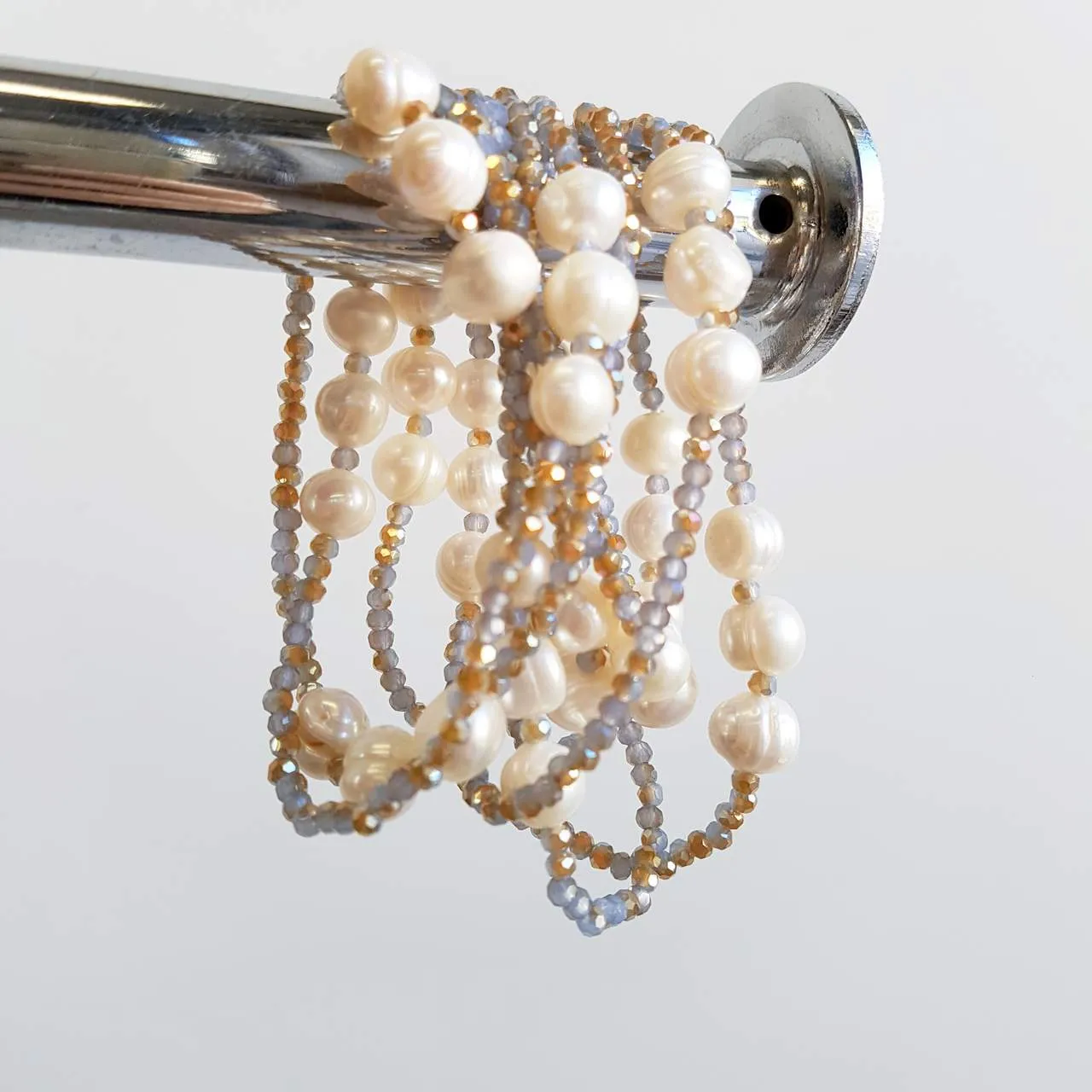 Mazu Pearl and Cutglass Necklace