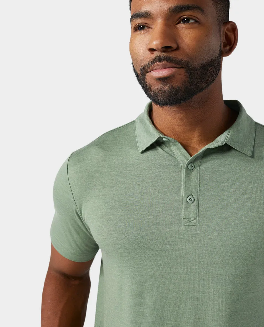 Men's Alpin Lightweight Merino Polo SS