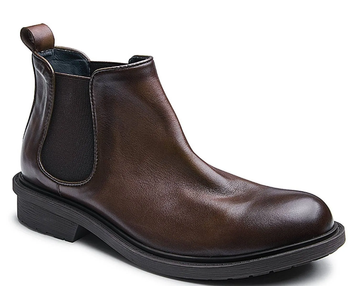 Men's Classic Chelsea Boots - Durable Rubber Outsole, Stylish Ankle Design