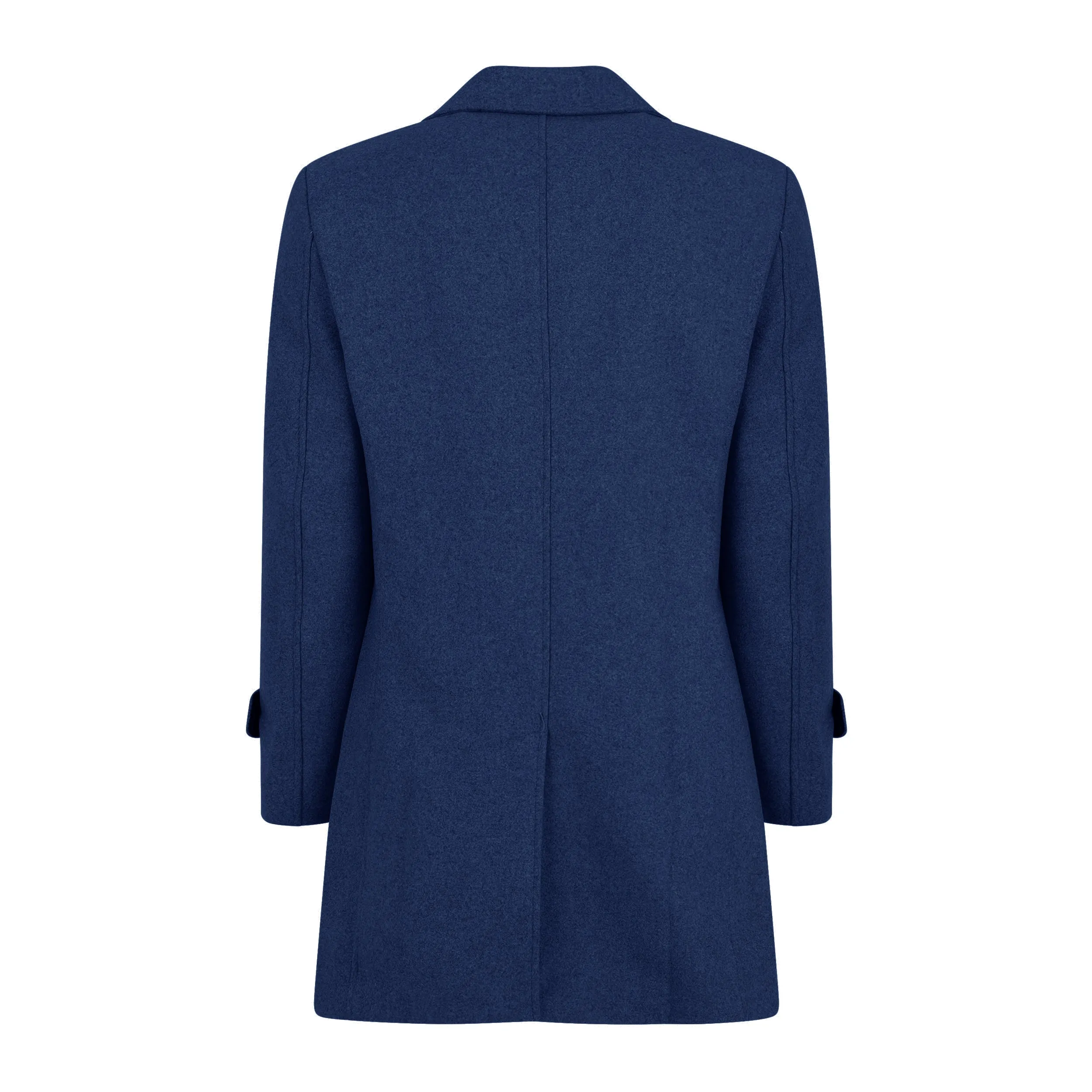 Men's Double Breasted Pea Coat Wool Blend Dress Jacket Peacoat