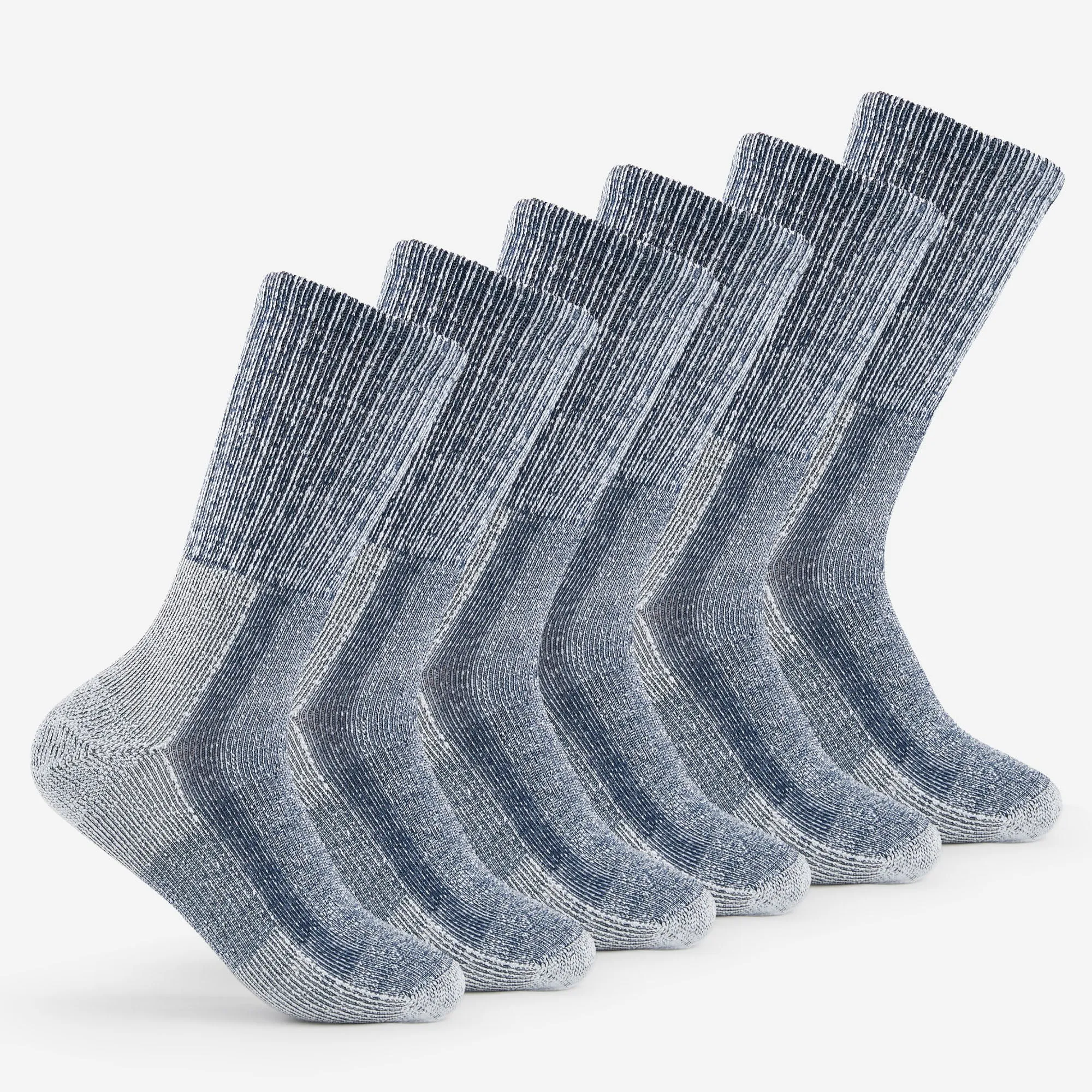 Men's Moderate Cushion Crew Hiking Socks (6 Pairs) | LTH | Pay for 5, get 1 FREE!