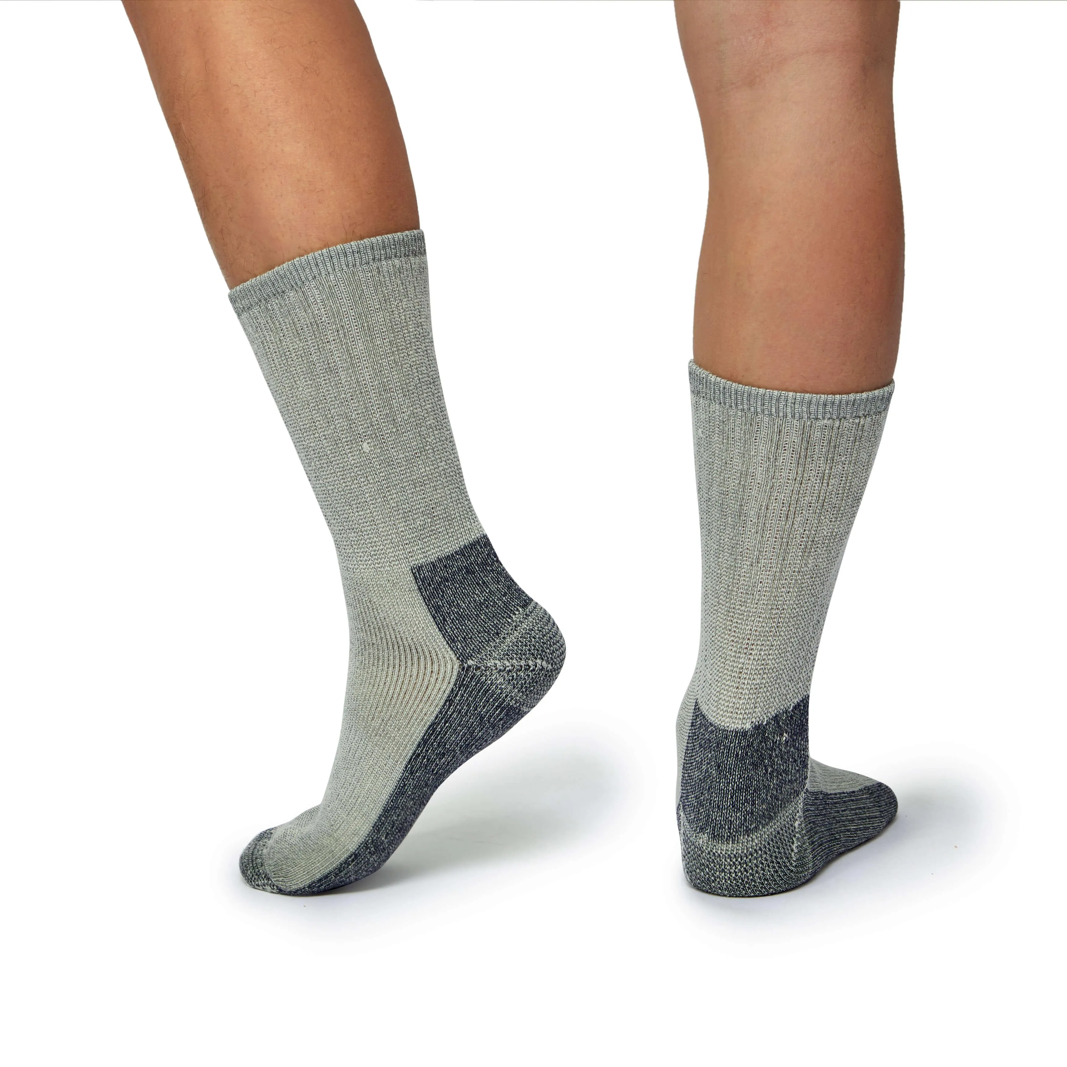 Men's Touch Wear Everyday GRAY crew socks 4-packs