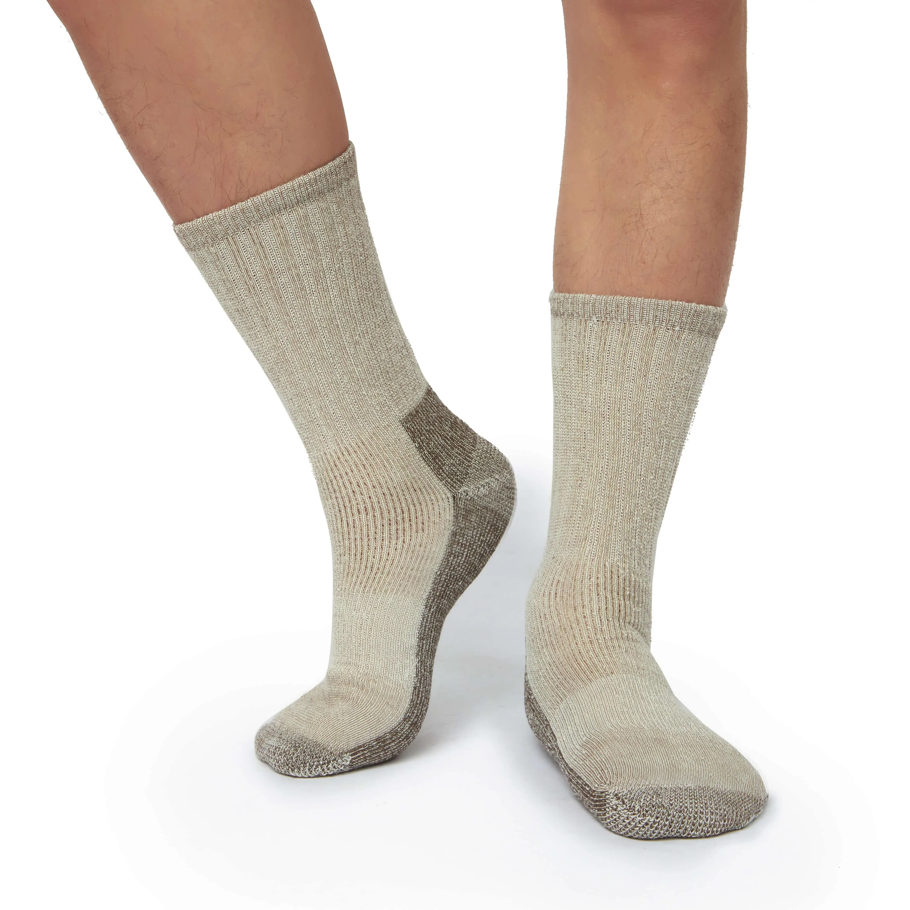 Men's Touch Wear Everyday GRAY crew socks 4-packs