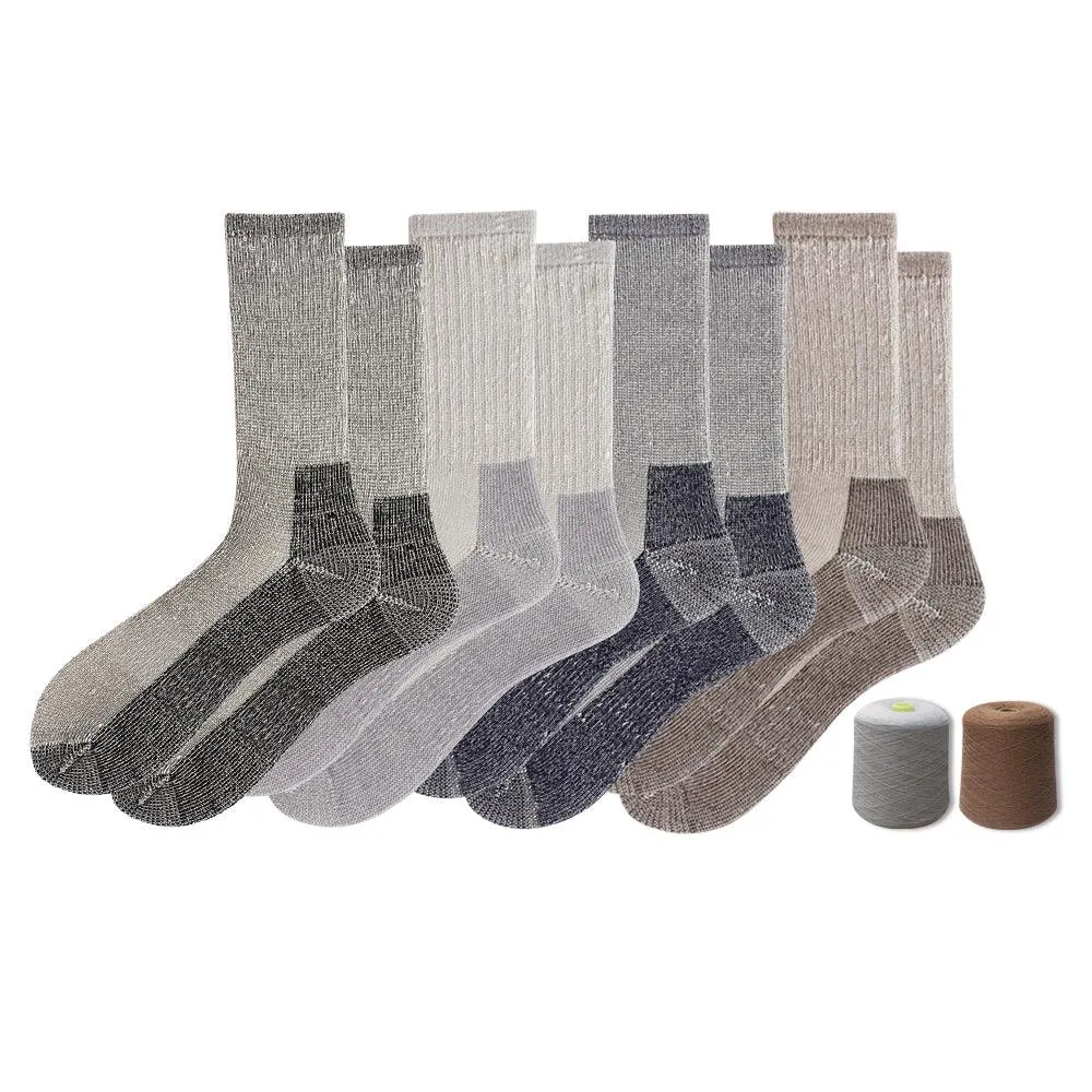 Men's Touch Wear Everyday GRAY crew socks 4-packs