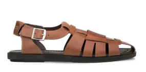 Mezlan Fisherman Sandal Cognac