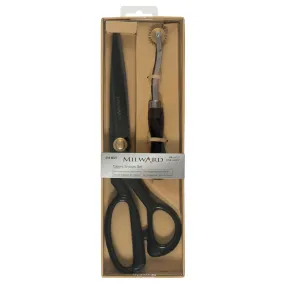 Milward Scissors: Gift Set: Tailors Shears (28cm) and Tracing Wheel: Black