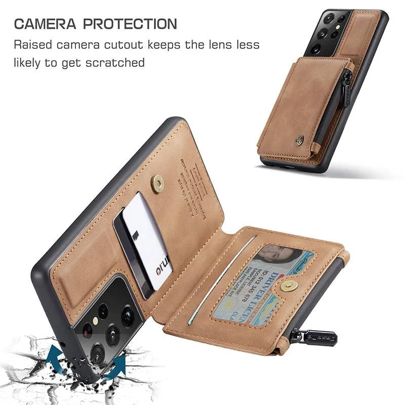 Multifunctional Wallet Phone Case For Galaxy