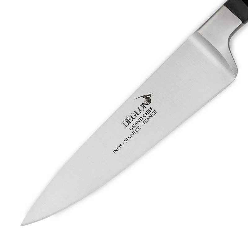 Office Kitchen Knife Grand Chef 3.94 inch Pressed Wood Rivet - Deglon