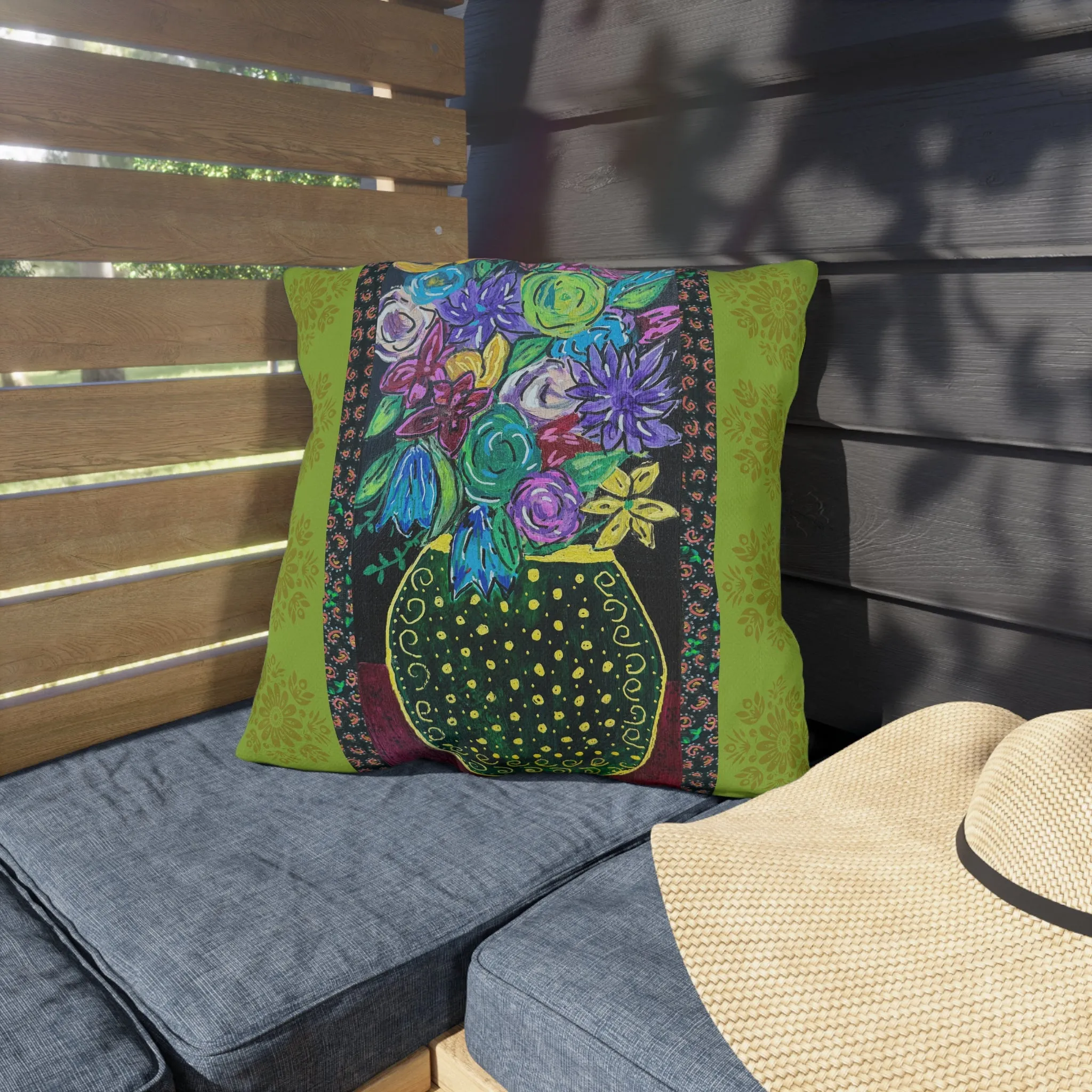 Outdoor Pillows - Spring Green